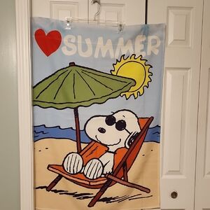 Peanuts Snoopy Large Summer Beach Flag - Indoor / Outdoor